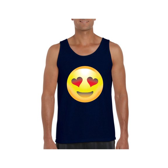 Normal is Boring - Men's Tank Top for Men, up to Men Size 3XL - Emoji Heart-Shaped Eyes