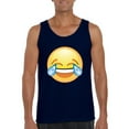 thumbnail image 1 of Normal is Boring - Men's Tank Top for Men, up to Men Size 3XL - Emoji Laughing Tears, 1 of 5
