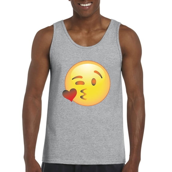 Normal is Boring - Men's Tank Top for Men, up to Men Size 3XL - Emoji Winky Face