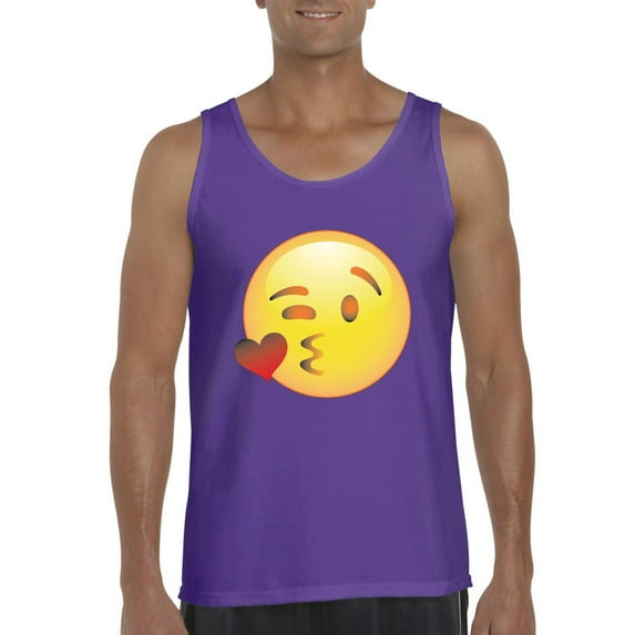 Normal is Boring - Men's Tank Top for Men, up to Men Size 3XL - Emoji Winky Face