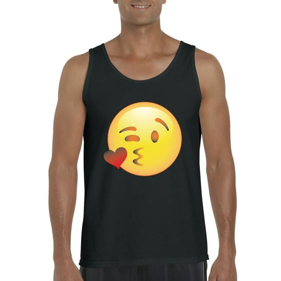 Normal is Boring - Men's Tank Top for Men, up to Men Size 3XL - Emoji Winky Face