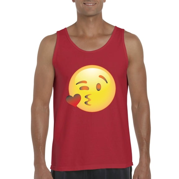 Normal is Boring - Men's Tank Top for Men, up to Men Size 3XL - Emoji Winky Face