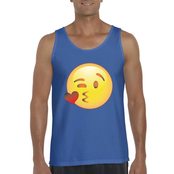 Normal is Boring - Men's Tank Top for Men, up to Men Size 3XL - Emoji Winky Face