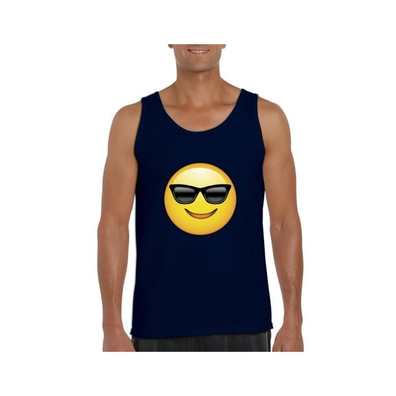 Normal is Boring - Men's Tank Top for Men, up to Men Size 3XL - Emoji with Sunglasses