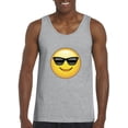 thumbnail image 1 of Normal is Boring - Men's Tank Top for Men, up to Men Size 3XL - Emoji with Sunglasses, 1 of 5