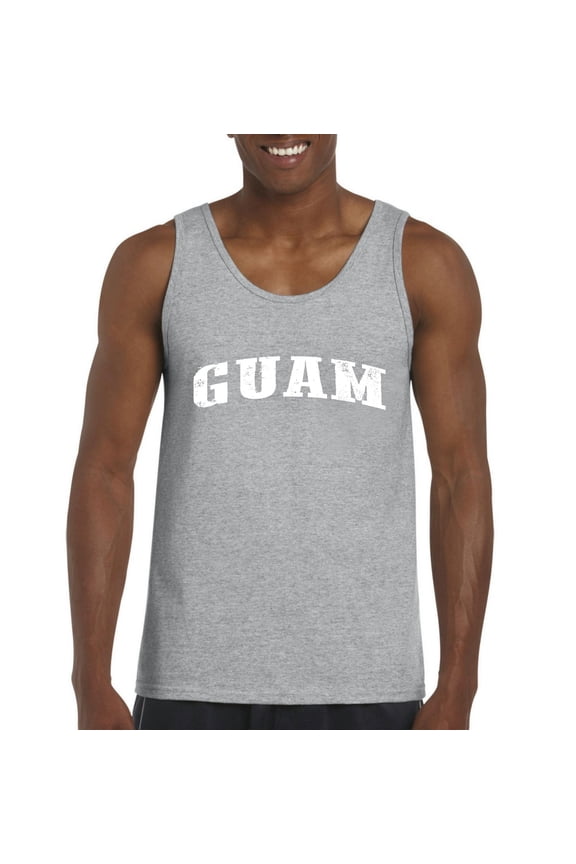 - Men's Tank Top for Men, up to Men Size 3XL - Guam Guy