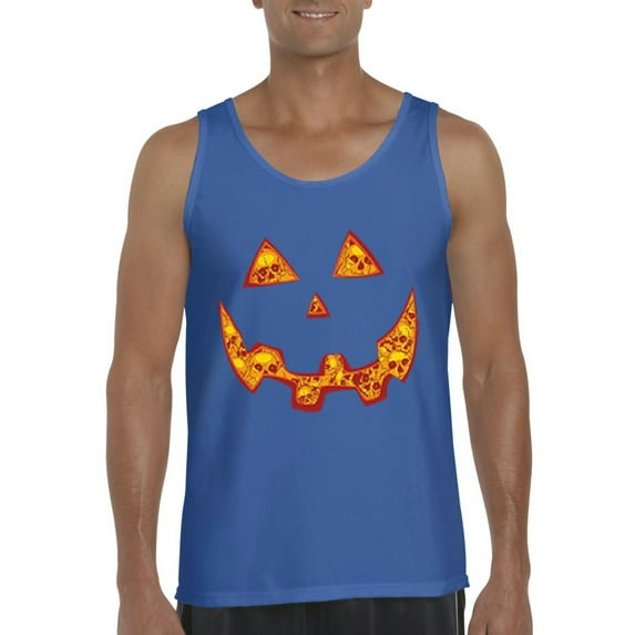 Normal is Boring - Men's Tank Top for Men, up to Men Size 3XL - Halloween Costume Pumpkin Face