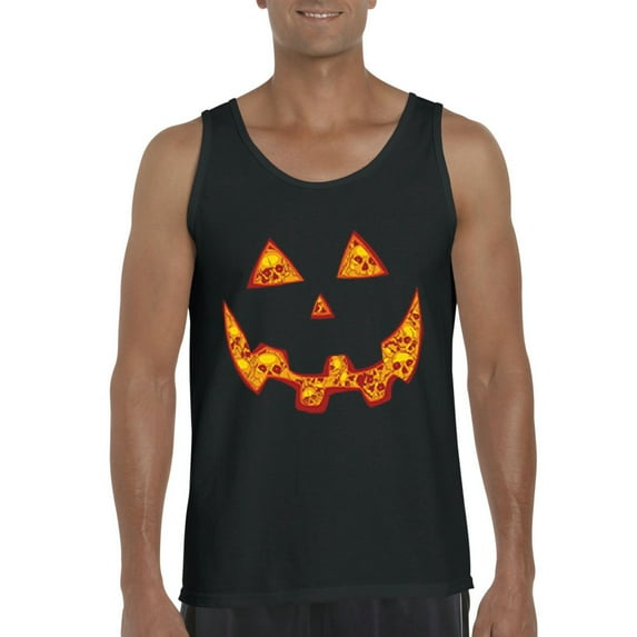 Normal is Boring - Men's Tank Top for Men, up to Men Size 3XL - Halloween Costume Pumpkin Face