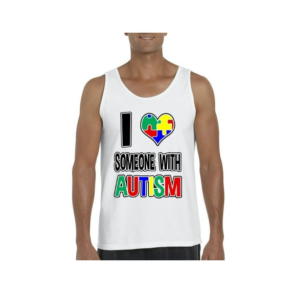 Normal is Boring - Men's Tank Top for Men, up to Men Size 3XL - I Love Someone With Autism