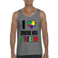 thumbnail image 1 of NIB - Men's Tank Top for Men - I Love Someone With Autism, 1 of 5