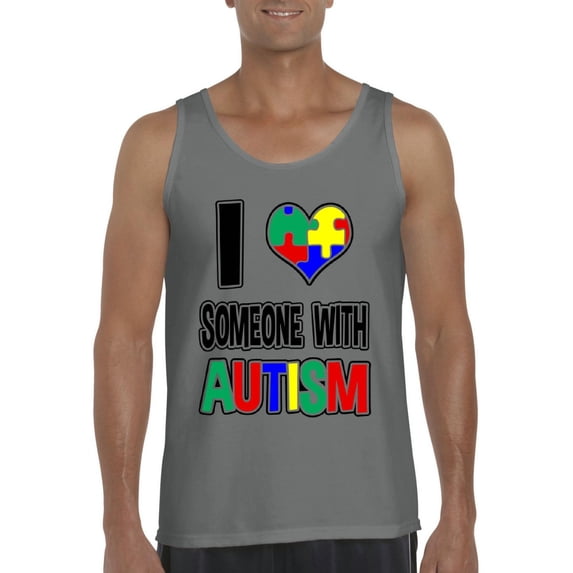 Normal is Boring - Men's Tank Top for Men, up to Men Size 3XL - I Love Someone With Autism