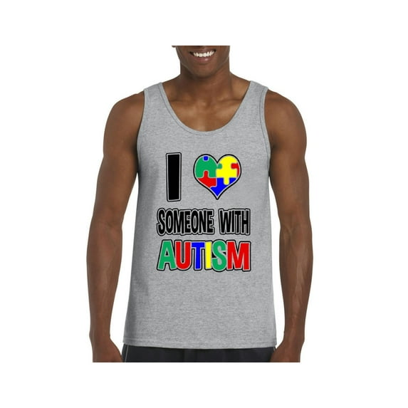 Normal is Boring - Men's Tank Top for Men, up to Men Size 3XL - I Love Someone With Autism