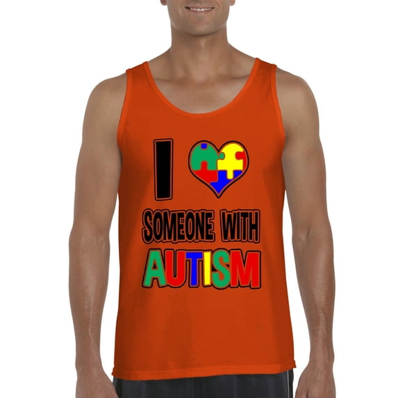 Normal is Boring - Men's Tank Top for Men, up to Men Size 3XL - I Love Someone With Autism
