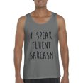 thumbnail image 1 of Normal is Boring - Men's Tank Top for Men, up to Men Size 3XL - I Speak Fluent Sarcasm, 1 of 5