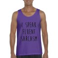 thumbnail image 1 of Normal is Boring - Men's Tank Top for Men, up to Men Size 3XL - I Speak Fluent Sarcasm, 1 of 5
