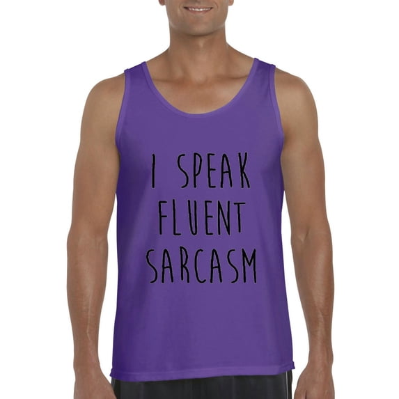 Normal is Boring - Men's Tank Top for Men, up to Men Size 3XL - I Speak Fluent Sarcasm
