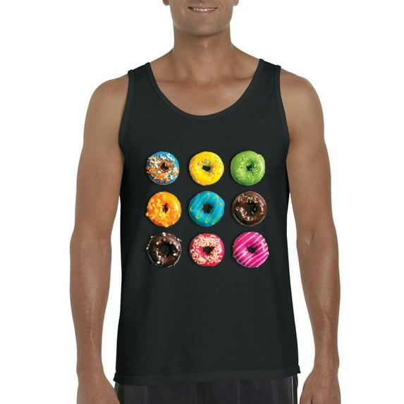 NIB - Men's Tank Top for Men - Love Food Donuts Doughnuts