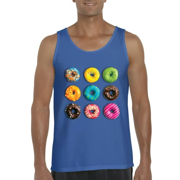 NIB - Men's Tank Top for Men - Love Food Donuts Doughnuts