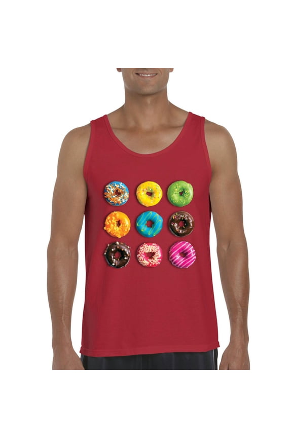 Normal is Boring - Men's Tank Top for Men, up to Men Size 3XL - Love Food Donuts Doughnuts
