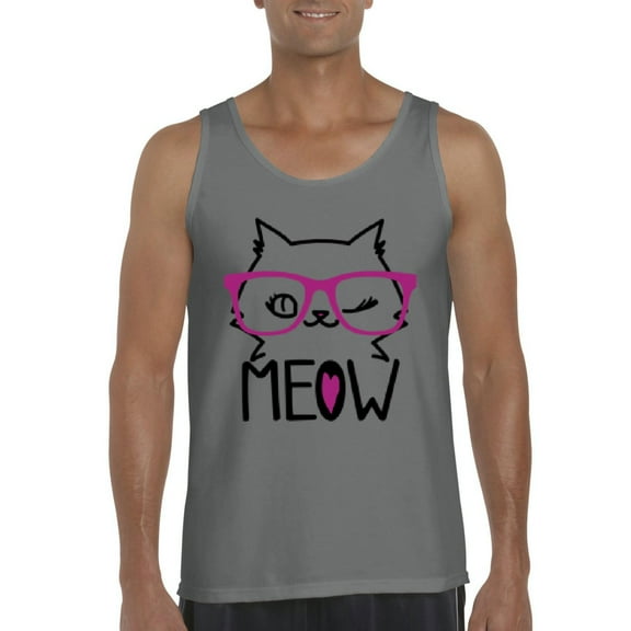 Normal is Boring - Men's Tank Top for Men, up to Men Size 3XL - Meow Cute Cat Kitty