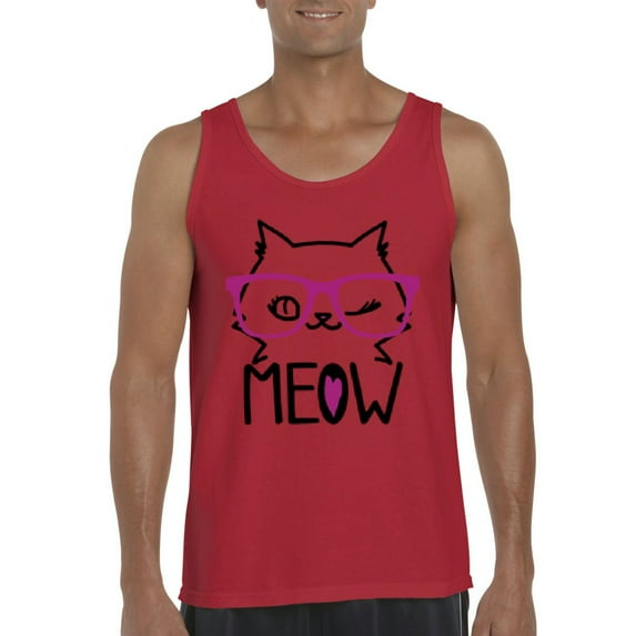 Normal is Boring - Men's Tank Top for Men, up to Men Size 3XL - Meow Cute Cat Kitty