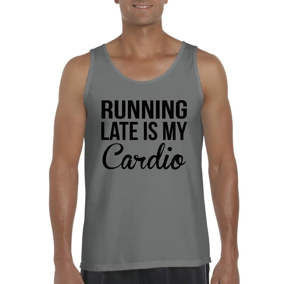 Normal is Boring - Men's Tank Top for Men, up to Men Size 3XL - Running Late is My Cardio