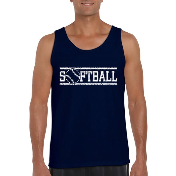 Normal is Boring - Men's Tank Top for Men, up to Men Size 3XL - Softball with Ball