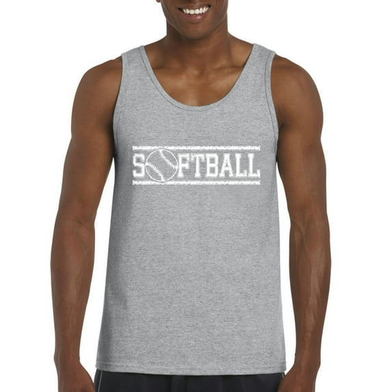 Normal is Boring - Men's Tank Top for Men, up to Men Size 3XL - Softball with Ball