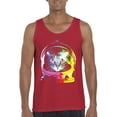 thumbnail image 1 of Normal is Boring - Men's Tank Top for Men, up to Men Size 3XL - Space Cat, 1 of 5