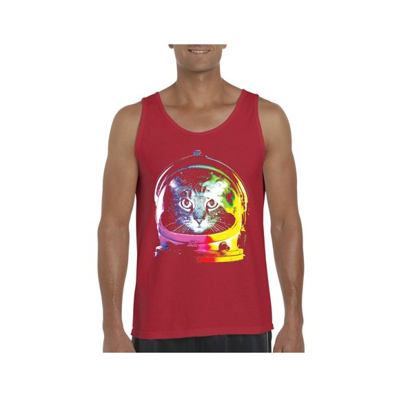 Normal is Boring - Men's Tank Top for Men, up to Men Size 3XL - Space Cat