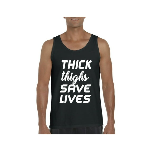 NIB - Men's Tank Top for Men - Thick Thighs Save Lives