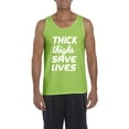 thumbnail image 1 of NIB - Men's Tank Top for Men - Thick Thighs Save Lives, 1 of 5