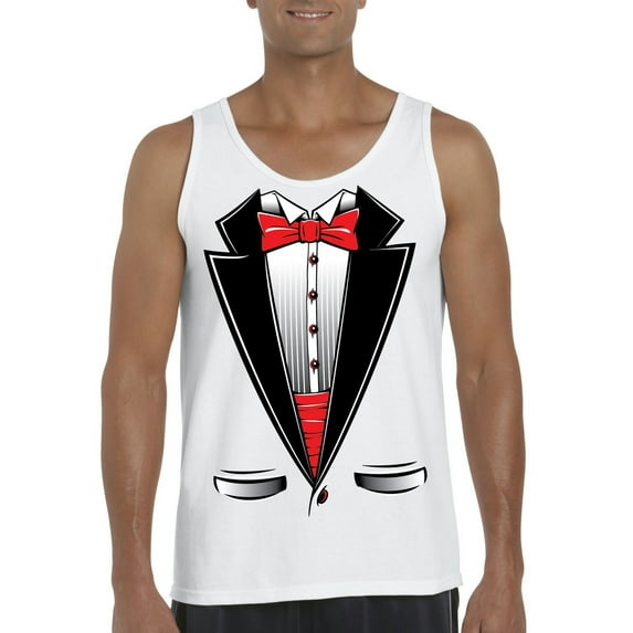 Normal is Boring - Men's Tank Top for Men, up to Men Size 3XL - Tuxedo Prom Costume