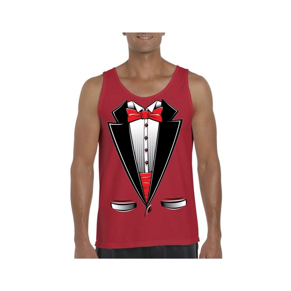 Normal is Boring - Men's Tank Top for Men, up to Men Size 3XL - Tuxedo Prom Costume
