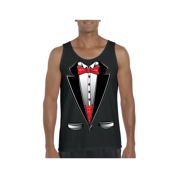 Normal is Boring - Men's Tank Top for Men, up to Men Size 3XL - Tuxedo Prom Costume