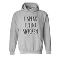 thumbnail image 1 of Normal is Boring - Mens Plus Sweatshirts and Hoodies, up to Size 5XL - I Speak Fluent Sarcasm, 1 of 5