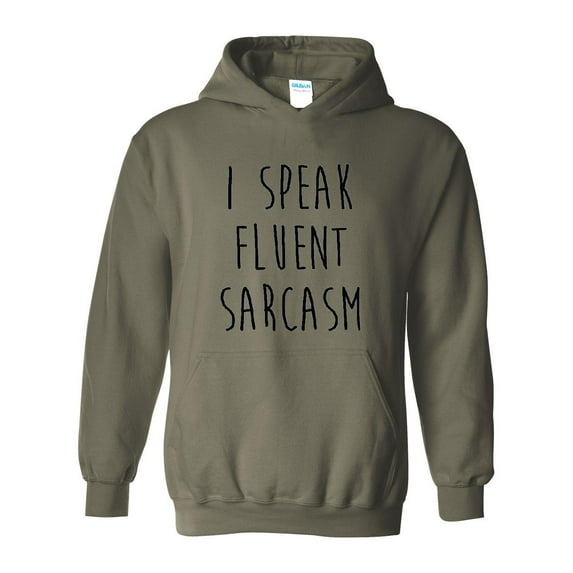 NIB - Mens Plus Sweatshirts and Hoodies - I Speak Fluent Sarcasm