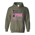 thumbnail image 1 of NIB - Mens Plus Sweatshirts and Hoodies - I Wear Pink for Someone Special, 1 of 5