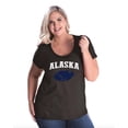 thumbnail image 1 of Normal is Boring - Women's Plus Size Curvy T-Shirt, up to Size 28 - Alaska Flag, 1 of 5