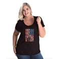 thumbnail image 1 of Normal is Boring - Women's Plus Size Curvy T-Shirt, up to Size 28 - American Flag 4th of July, 1 of 5