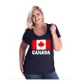 thumbnail image 1 of Normal is Boring - Women's Plus Size Curvy T-Shirt, up to Size 28 - Canada Flag, 1 of 4