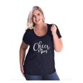 thumbnail image 1 of NIB - Women's Plus Size Curvy T-Shirt - Cheer Mom, 1 of 4