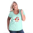 thumbnail image 1 of NIB - Women's Plus Size Curvy T-Shirt - Christmas Dancing Santa, 1 of 4