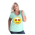 thumbnail image 1 of Normal is Boring - Women's Plus Size Curvy T-Shirt, up to Size 28 - Emoji Heart-Shaped Eyes, 1 of 4