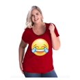 thumbnail image 1 of NIB - Women's Plus Size Curvy T-Shirt - Emoji Laughing Tears, 1 of 5