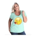 thumbnail image 1 of Normal is Boring - Women's Plus Size Curvy T-Shirt, up to Size 28 - Emoji Winky Face, 1 of 4