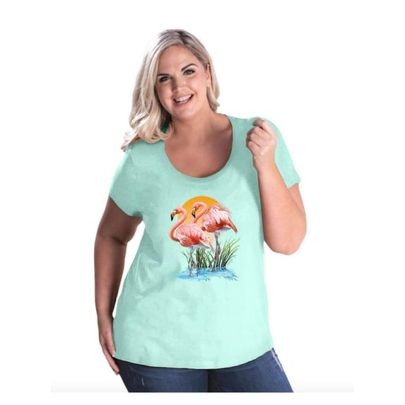 Normal is Boring - Women's Plus Size Curvy T-Shirt, up to Size 28 - Flamingo