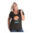 thumbnail image 1 of NIB - Women's Plus Size Curvy T-Shirt - Flamingo, 1 of 5