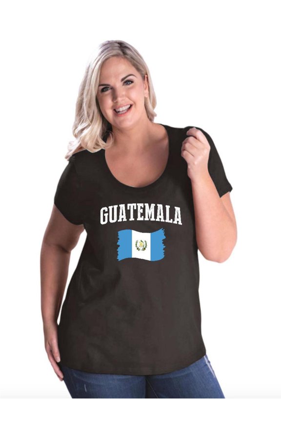 - Women's Plus Size Curvy T-Shirt, up to Size 28 - Guatemala