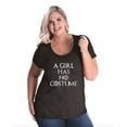 thumbnail image 1 of Normal is Boring - Women's Plus Size Curvy T-Shirt, up to Size 28 - Halloween Costume This Girl Has No Costume, 1 of 5